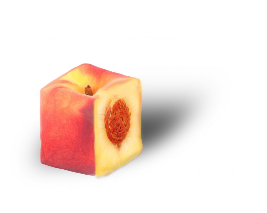 Квадратный персик