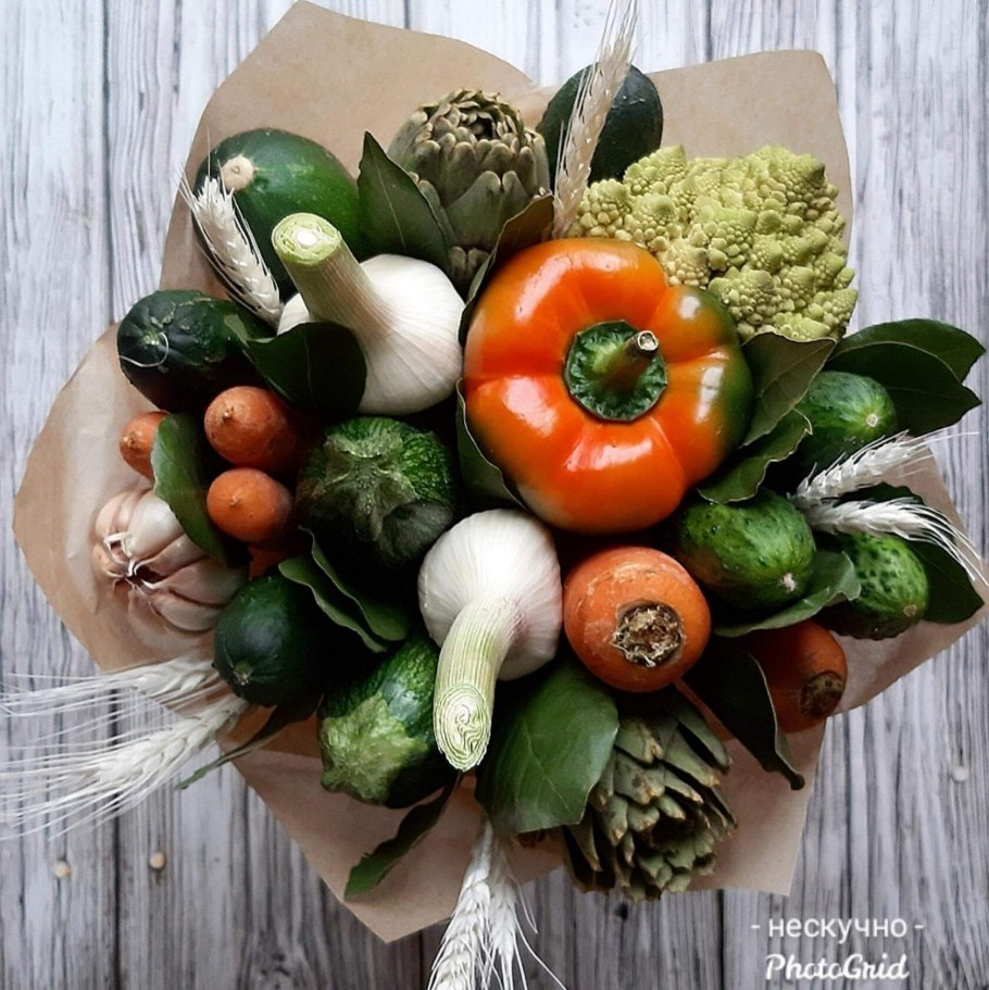 Оригинальный букет из овощей