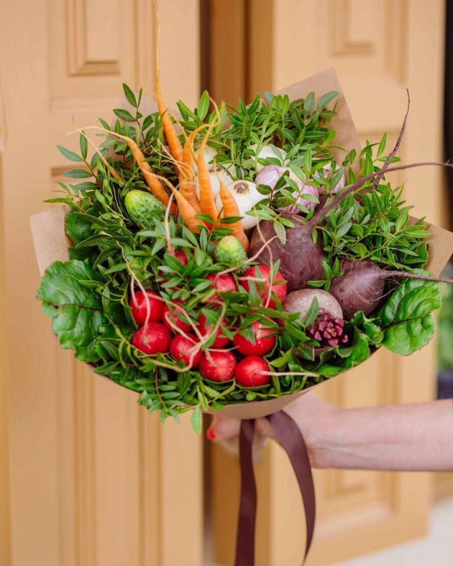 Подарочный букет из овощей