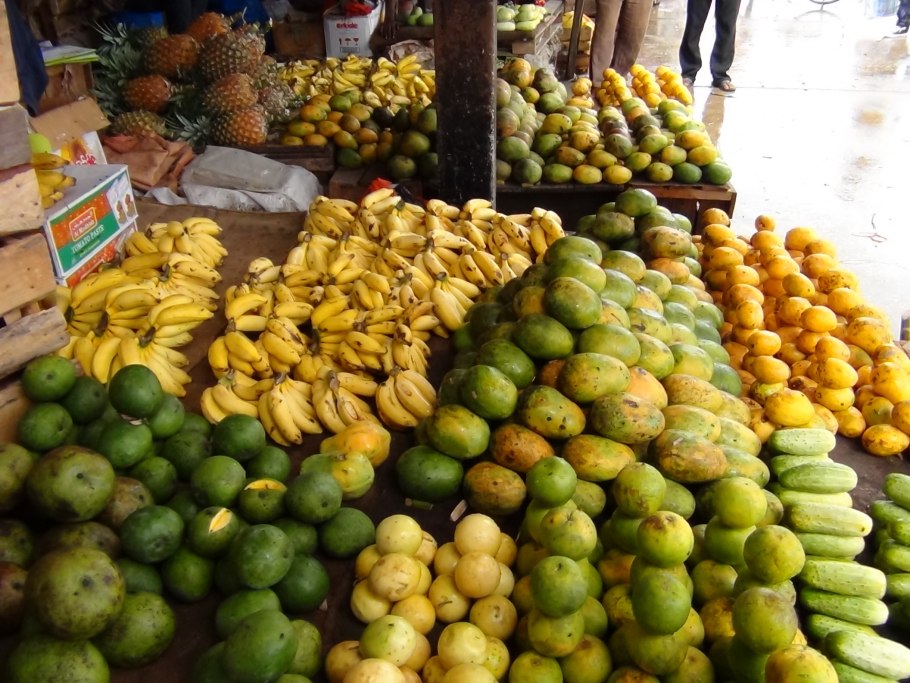 Марокко рынок фрукты