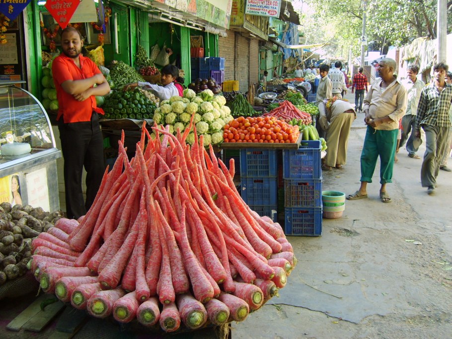 Рынок овощей в Индии