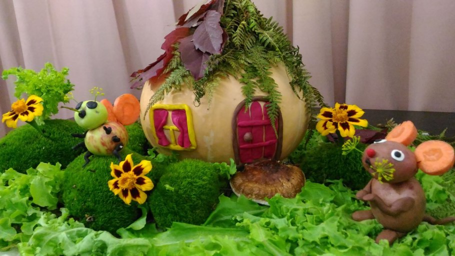 Красивые поделки из овощей и фруктов