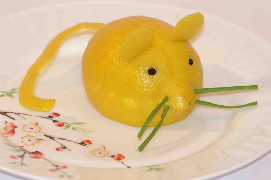 Животные из овощей и фруктов