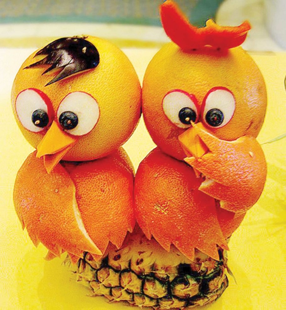 Поделки из овощи и фрукты