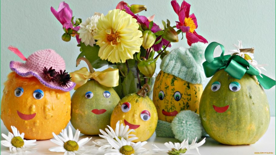 Поделки из овощей фруктов и цветов