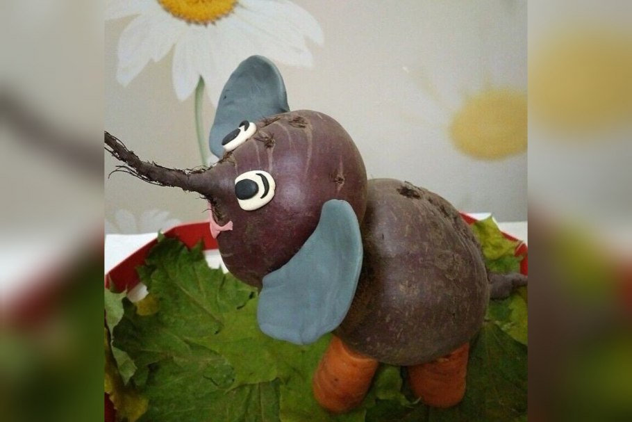 Поделки из овощей в садик