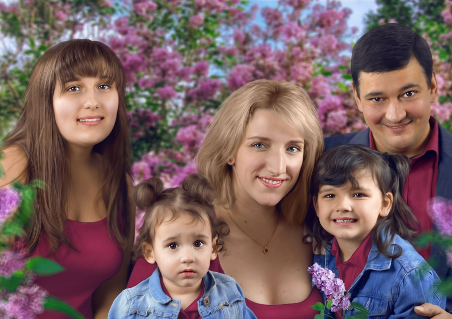 Семья цветочков