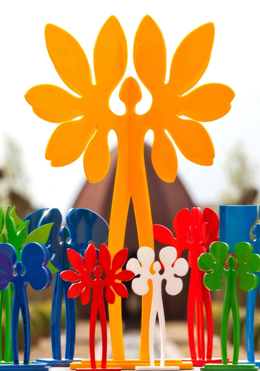 Цветок семьи необычно шаблон