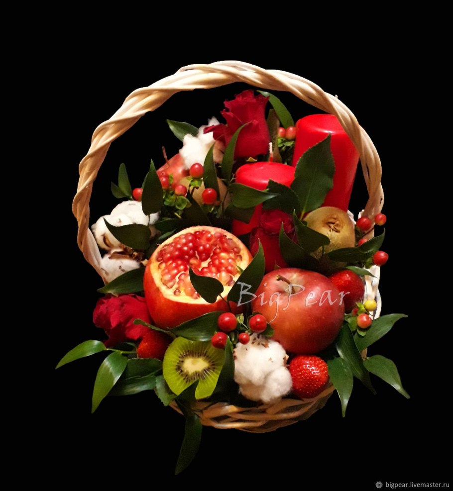 Фруктовый букет в корзинке
