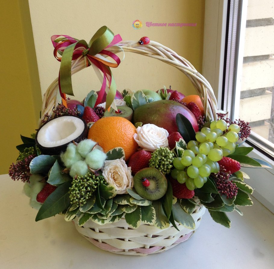 Фруктовая корзина своими руками