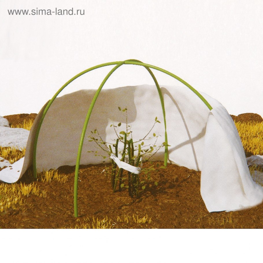 Зимнее укрытие для роз Агротекс с дугами 1.6х1.6 м