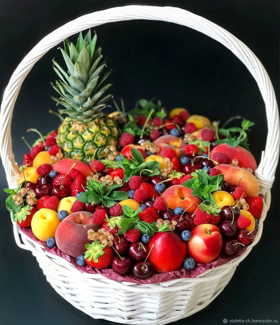 Красивые фруктовые корзины