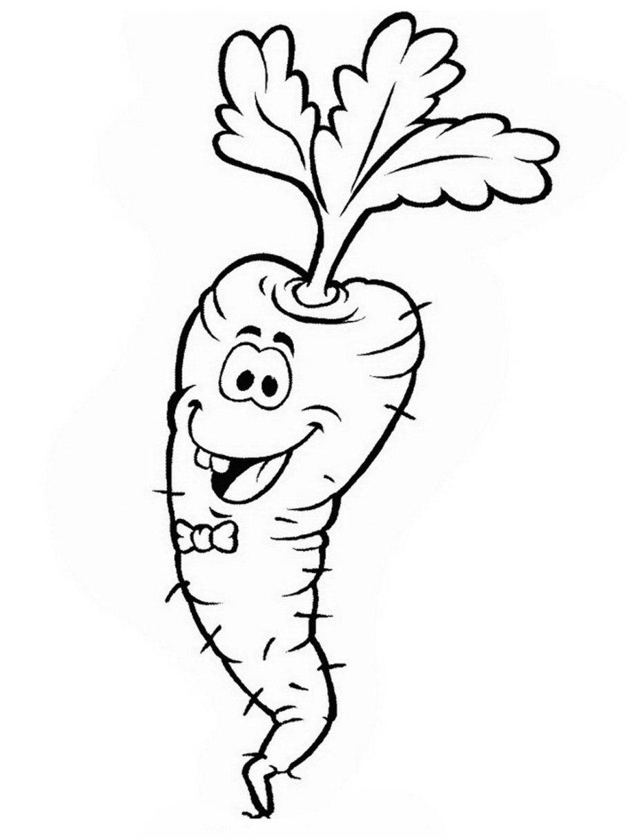 Раскраска. Овощи.