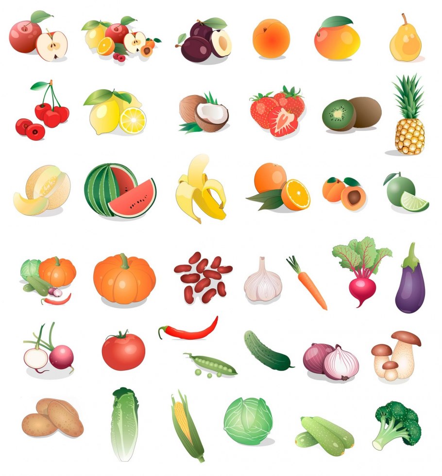 Векторные овощи