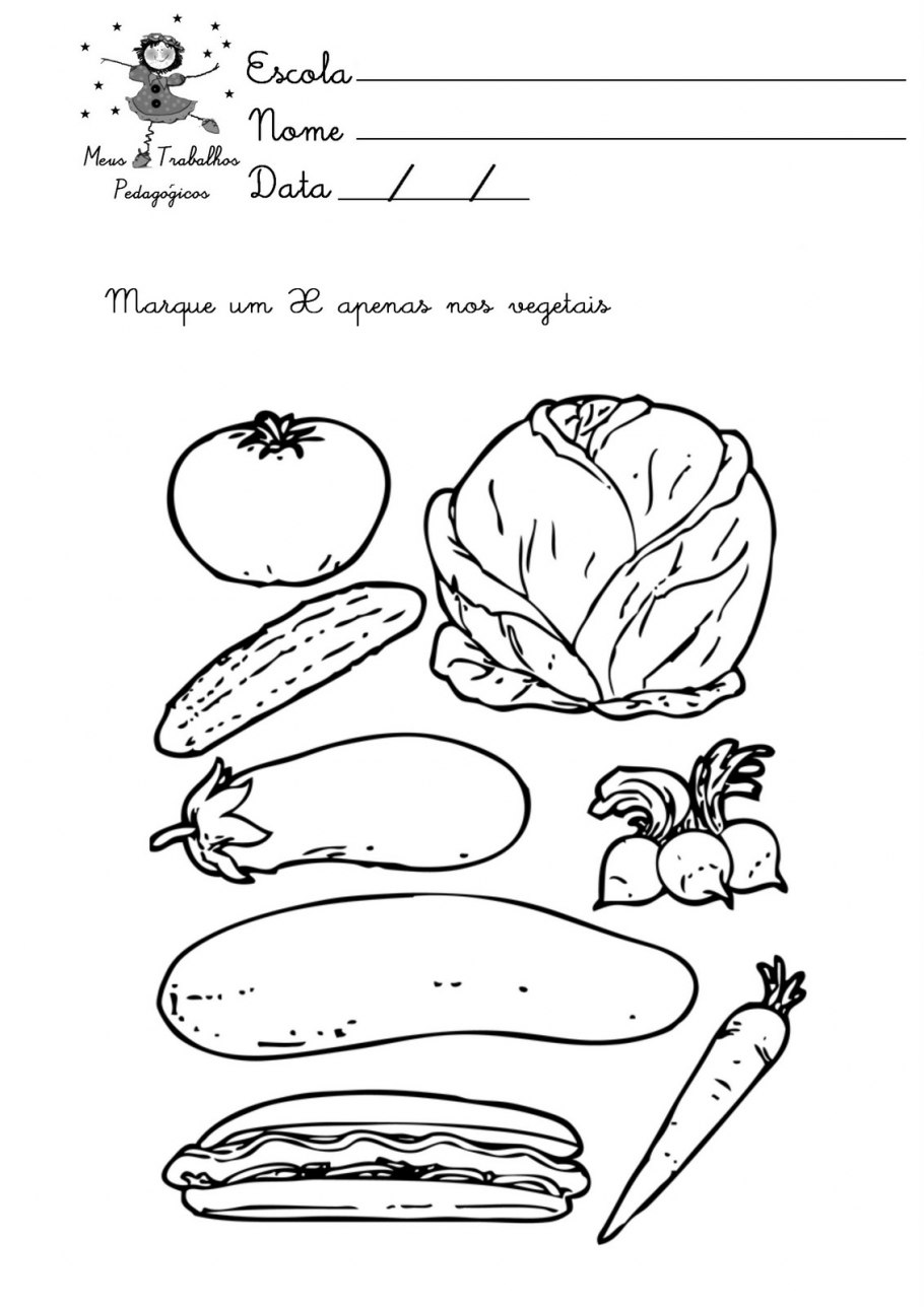 Трафареты овощей и фруктов для рисования