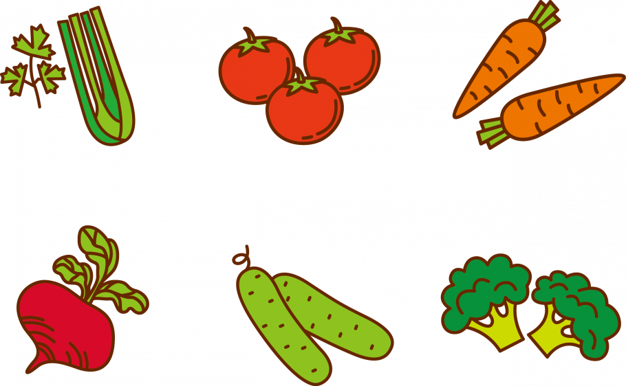 Раскраска. Овощи.