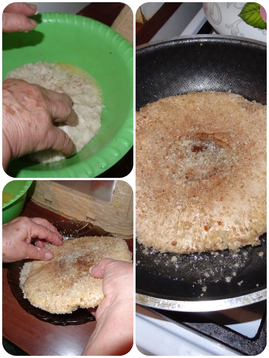 Гриб зонтик в панировке (55 фото)