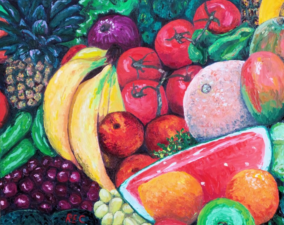 Сочные фрукты арт