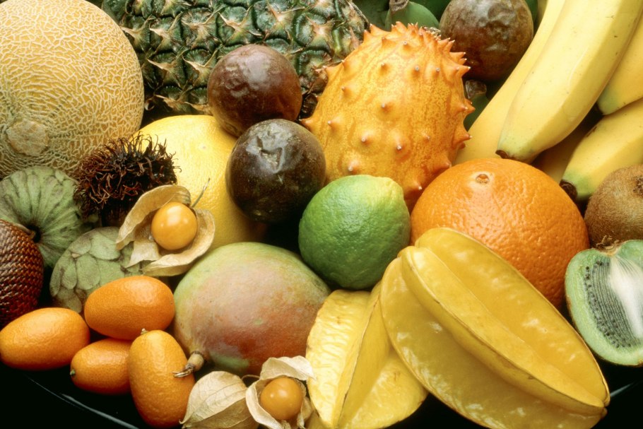 Экзотические фрукты и овощи