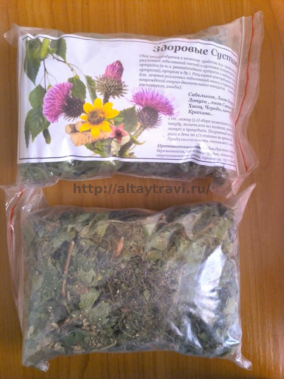 Травяные сборы для суставов