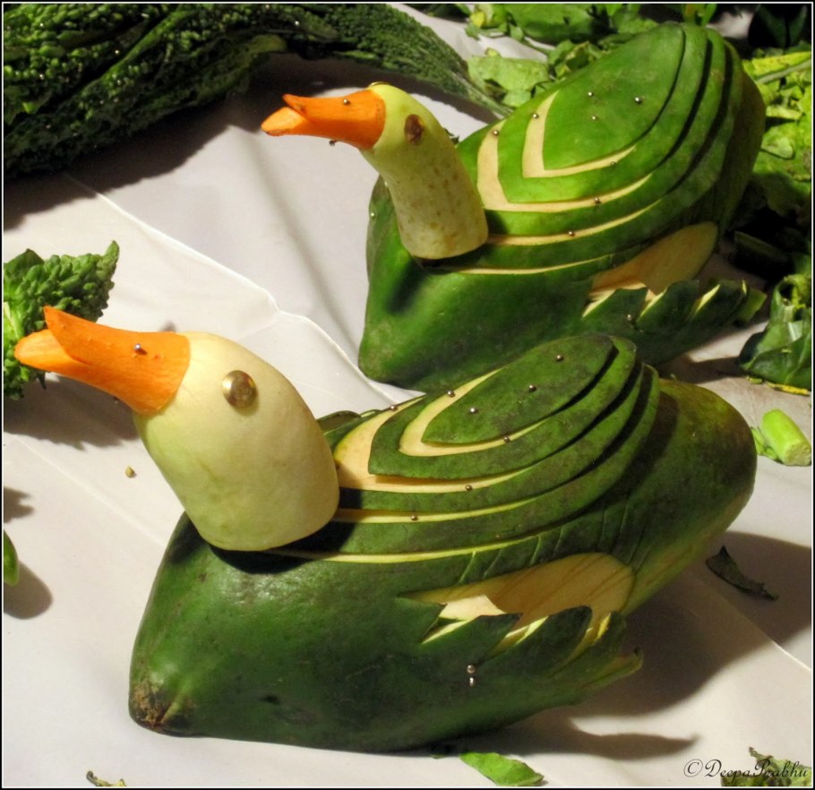 Фигуры из овощей
