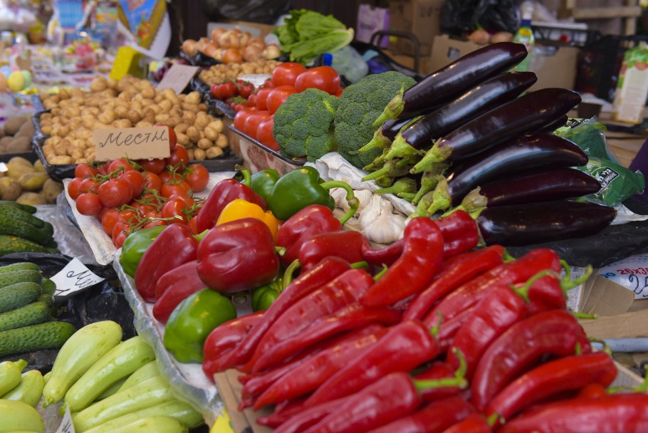 Продуктовый рынок в Турции