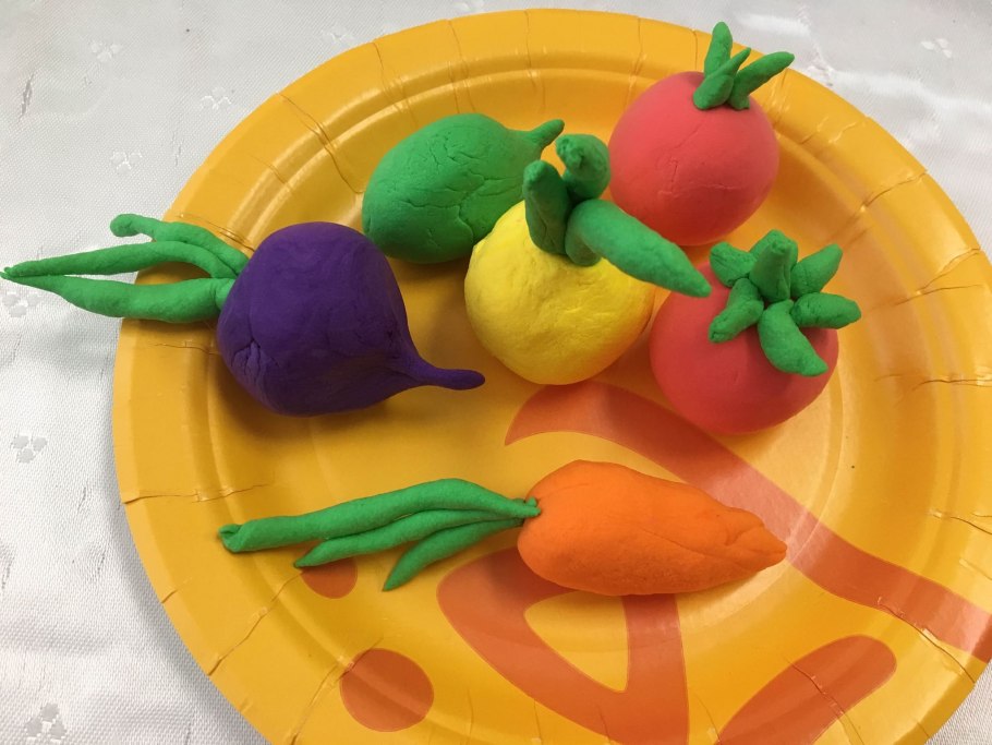 Лепка овощей и фруктов