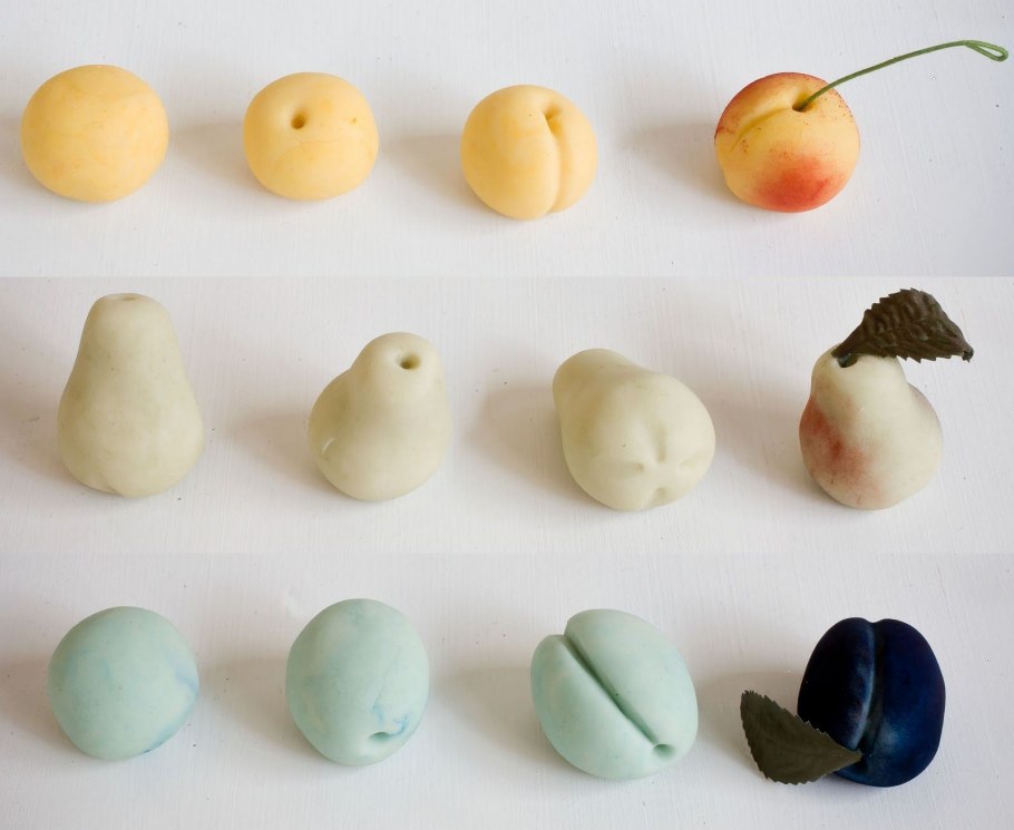 Фрукты из соленого теста