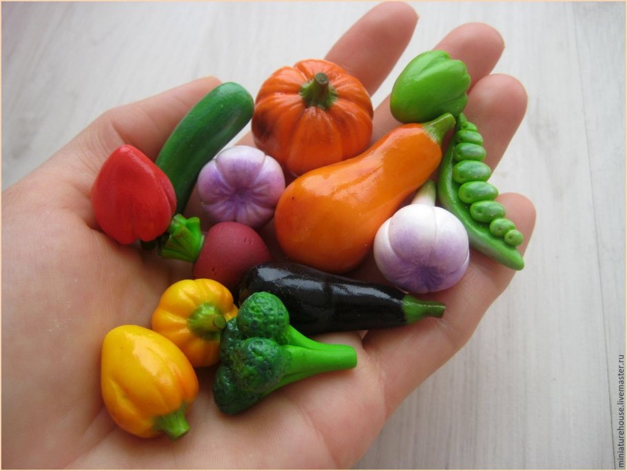 Овощи из пластилина