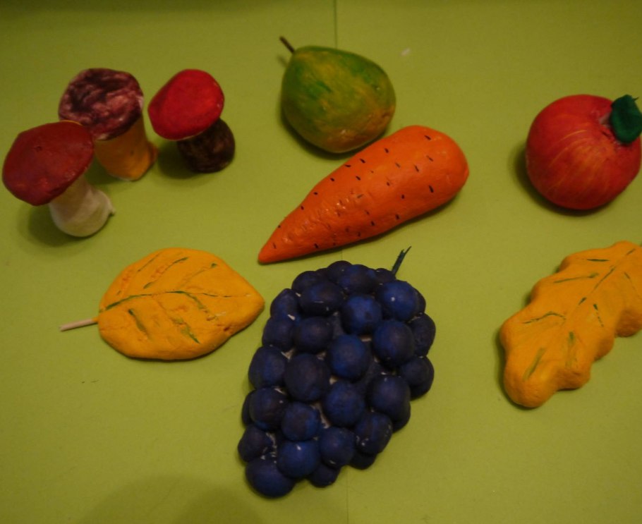 Лепка овощи