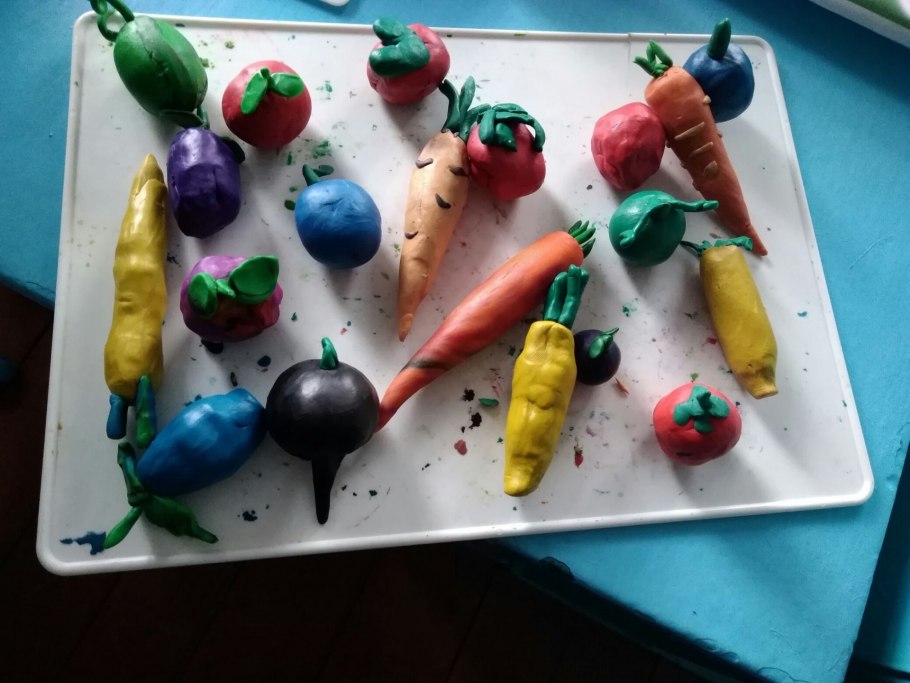 Лепка овощи