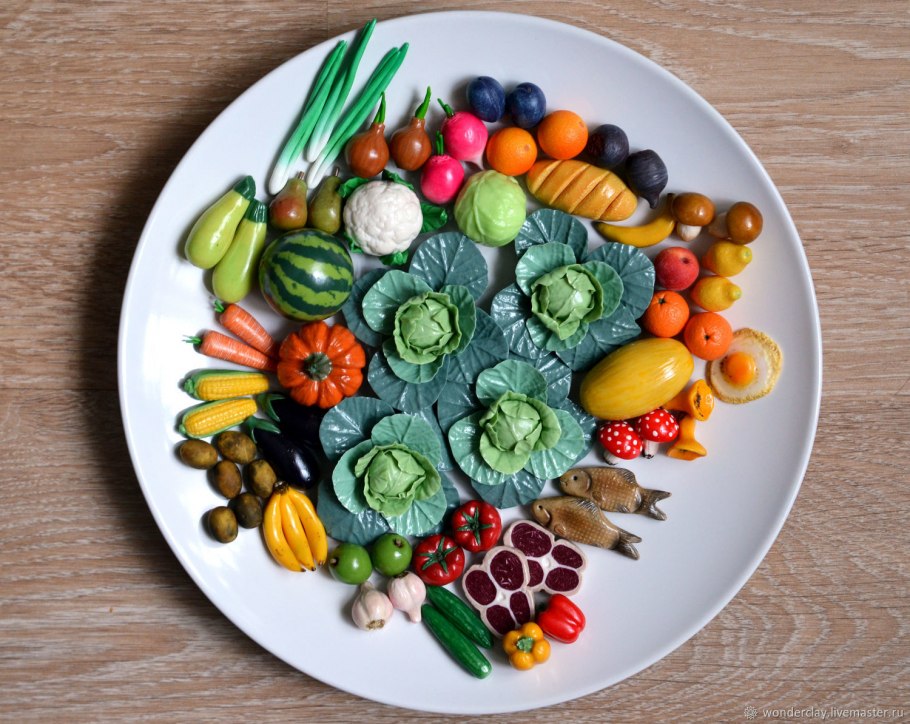 Лепка фруктов