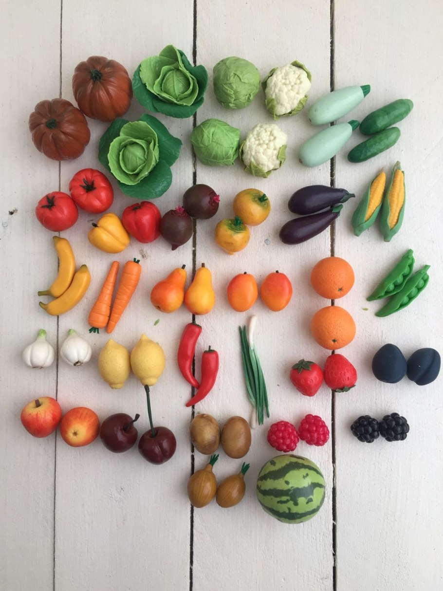 Овощи из полимерной глины