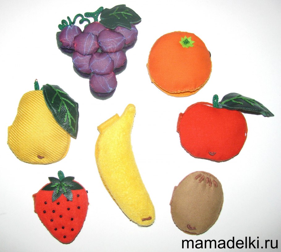 Лепим объемные фрукты и овощи