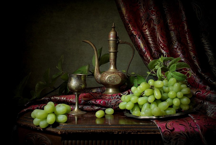 Фотонатюрморты с виноградом