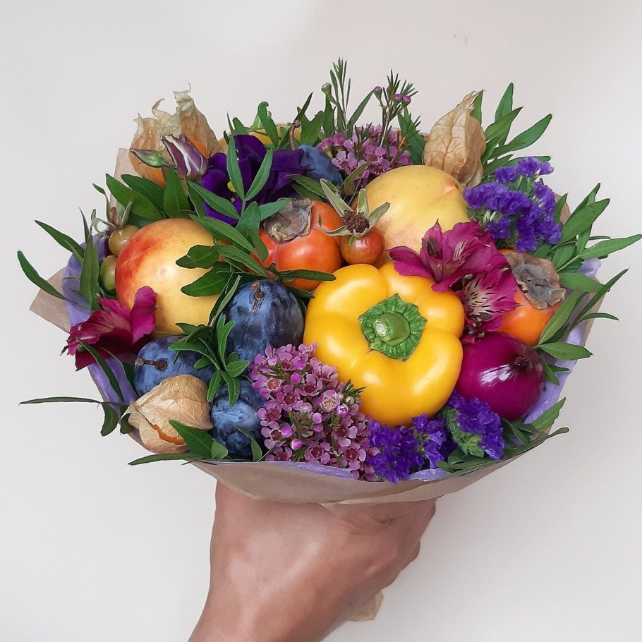 Съедобные букеты из овощей