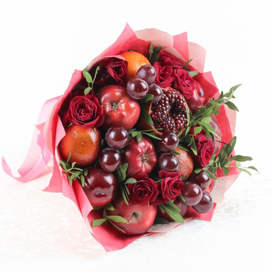 Вкусные букеты из фруктов