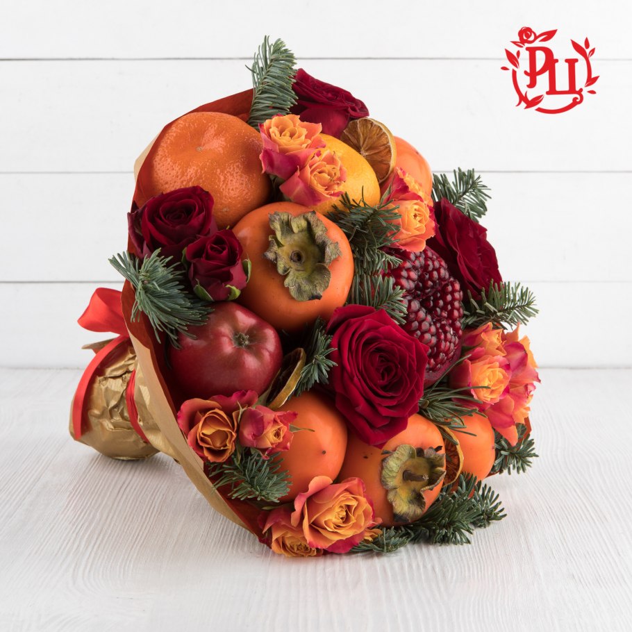 Красивые букеты из фруктов