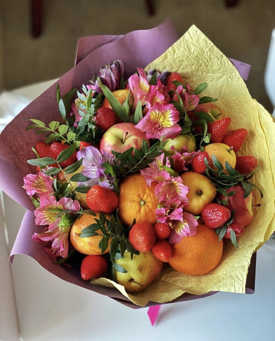 Съедобные букеты из фруктов
