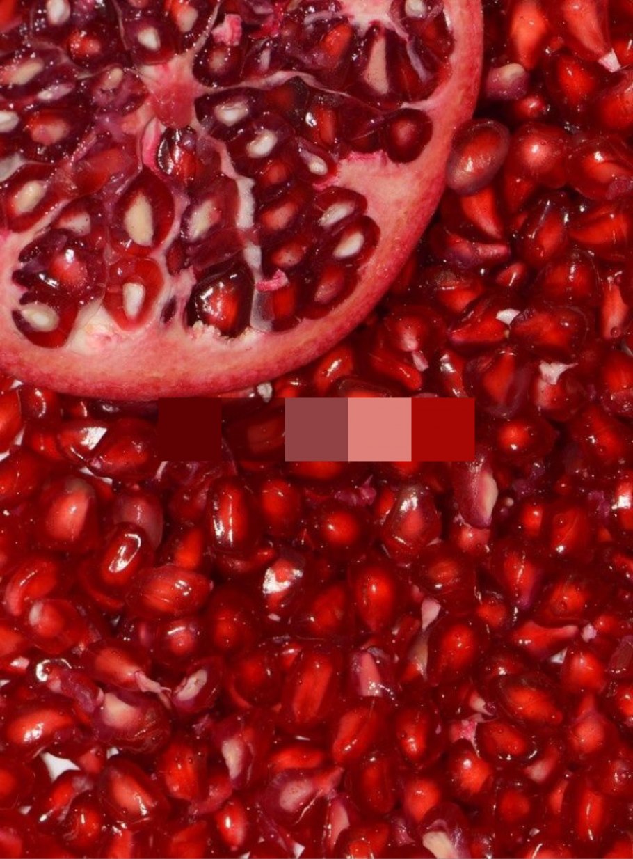 Красные фрукты и ягоды