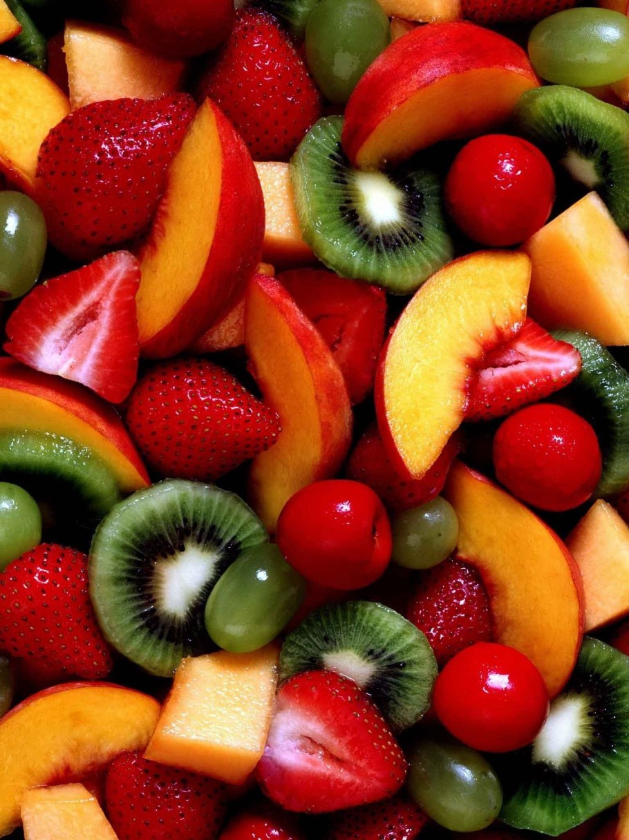 Разноцветные фрукты