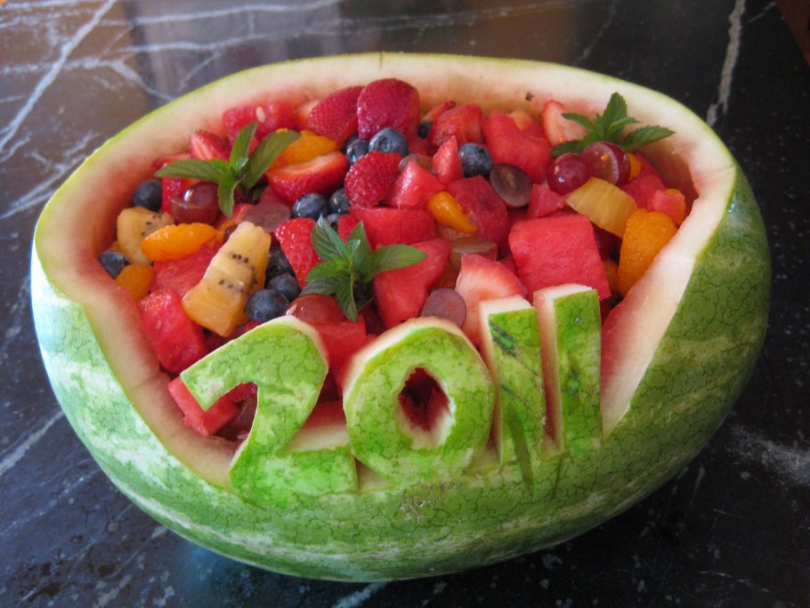 Коляска из арбуза