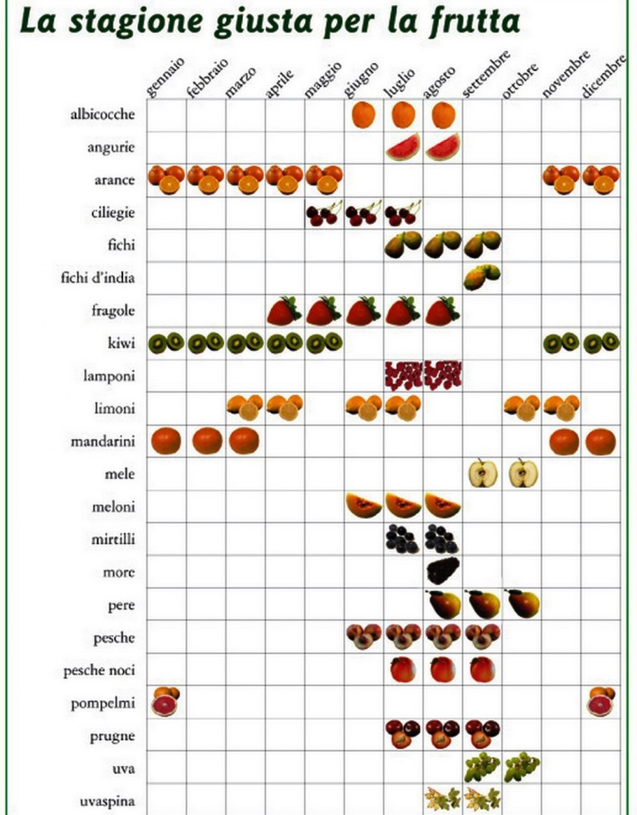 Сезон овощей и зелени по месяцам
