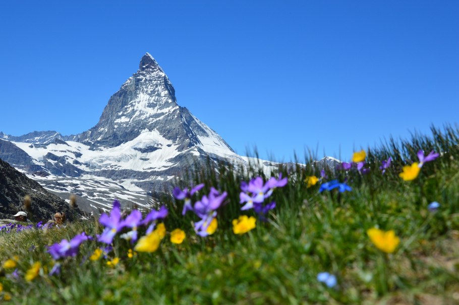 Швейцария Альпы Matterhorn