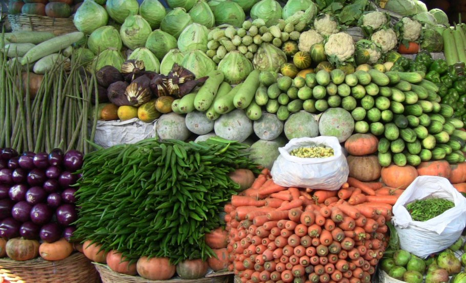 Овощной рынок в Индии