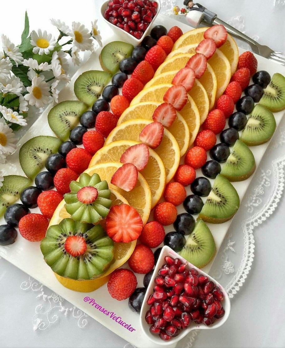 Красивая нарезка из фруктов для детей