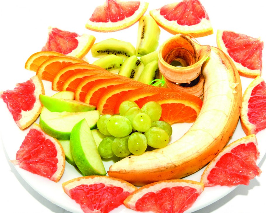 Красивая нарезка фруктов