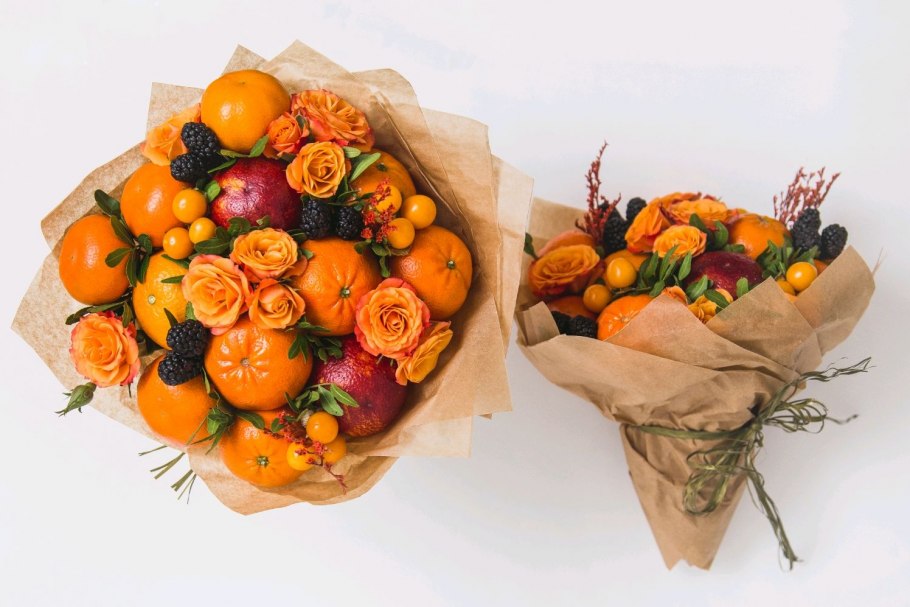 Фруктовый букет "лайм-гранат"