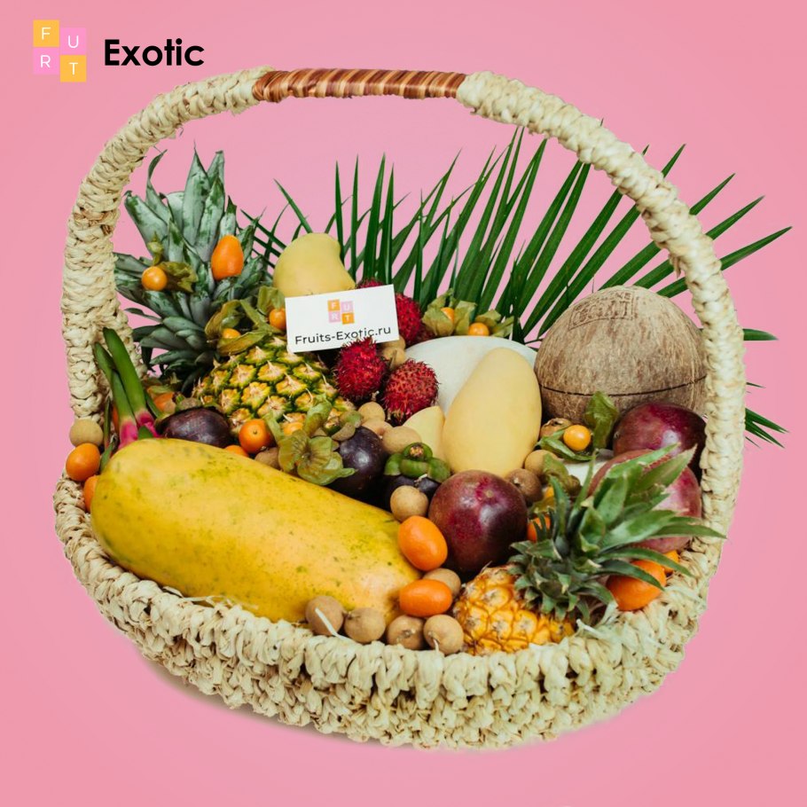 Красивая корзина с фруктами