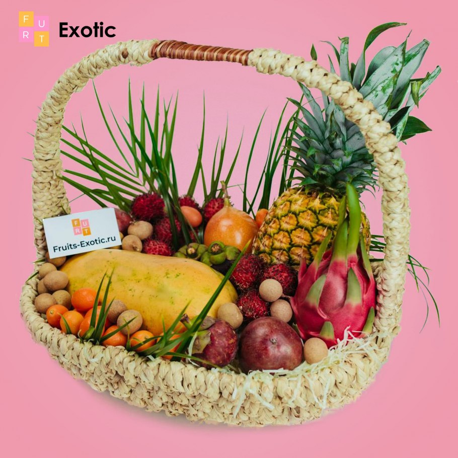 Украшение корзины с фруктами